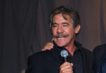 Geraldo Rivera’s Endorsement STUNS Nation man, speaker, microphone, event, presentation, audience, speaking, mustache