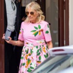 Jill Biden Security Mishap Sparks Urgent Questions Jill Biden, First Lady, FLOTUS, leaving building, security detail, sunglasses