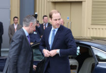 Prince William Wants Harry and Meghan Out Prince William, British Royal Family, royalty, official visit, security detail, motorcade, arrival