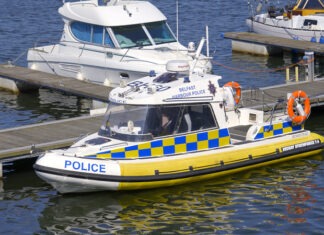 Woman Decapitated in Boat Accident police boat, harbor patrol, marine police, water police, patrol vessel, dock, marina, law enforcement