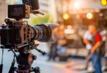 Beloved Soap Star Dies Suddenly at age 57 film production, movie set, cinema camera, video camera, production crew, filmmaking, behind the scenes, tripod