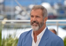 Mel Gibson Accused of Explosive Allegations Mel Gibson, actor, director, producer, press event, photocall, suit, beard