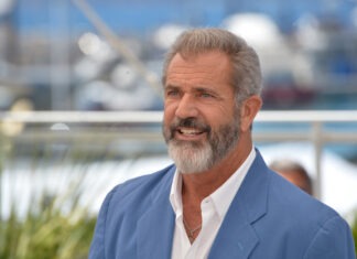 Mel Gibson Accused of Explosive Allegations Mel Gibson, actor, director, producer, press event, photocall, suit, beard