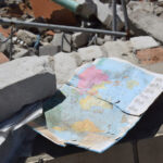 Five Students Dead in Building Collapse destruction, rubble, debris, collapsed building, map, disaster site, wreckage, concrete rubble, building collapse