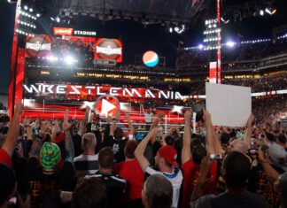 Popular Wrestling Star Dead at 66 WrestleMania, WWE, wrestling, Levi's Stadium, sports entertainment, arena, wrestling event, stadium crowd