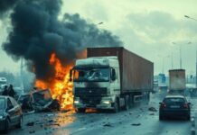 3 Dead, 4 Injured in Fiery Highway Collision