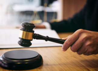Former First Lady Sentenced to Prison judge with hammer