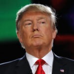 Trump Caught: Heavy Makeup on His Hand Donald Trump at Event