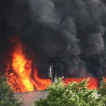 16 Students Dead, 79 Injured in Dormitory Fire Major Building Fire Scene
