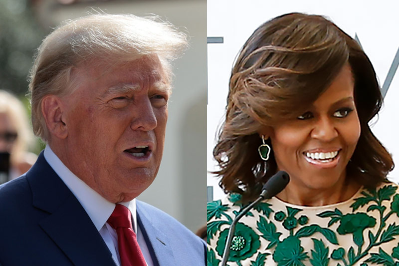 Donald Trump and Michelle Obama
