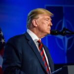 Trump Publicly Humiliates Former FOX News Host On Camera Trump NATO Speech at Podium