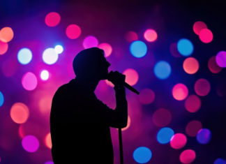 Music Star, 32, Killed in Helicopter Crash Singer Performing in Silhouette
