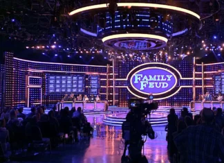 Steve Harvey and Family Feud Get Pushback From Fans family feud set midjourney