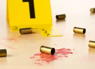 Mass Shooting Leaves 5 Victims Dead Crime Scene Evidence Markers