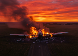 8 Dead in Fiery Plane Crash Plane Crash Fire Scene