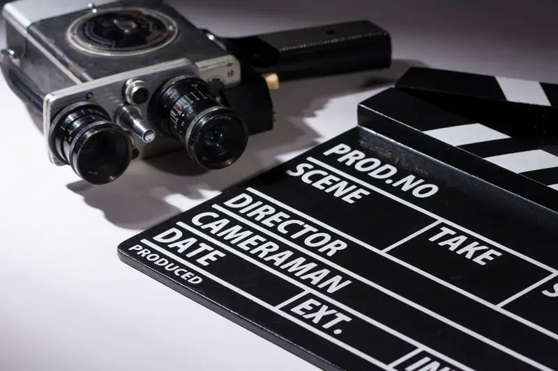 Film Production Clapperboard Camera
