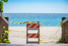 Team USA Star Dies After Drowning Beach Closed Barricade Sign