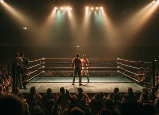 Pro Wrestling Star Dead at 48 After Collapsing Mid-Match wrestlers-landscape-midjourney